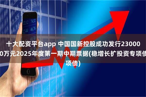 十大配资平台app 中国国新控股成功发行2300000万元2025年度第一期中期票据(稳增长扩投资专项债)